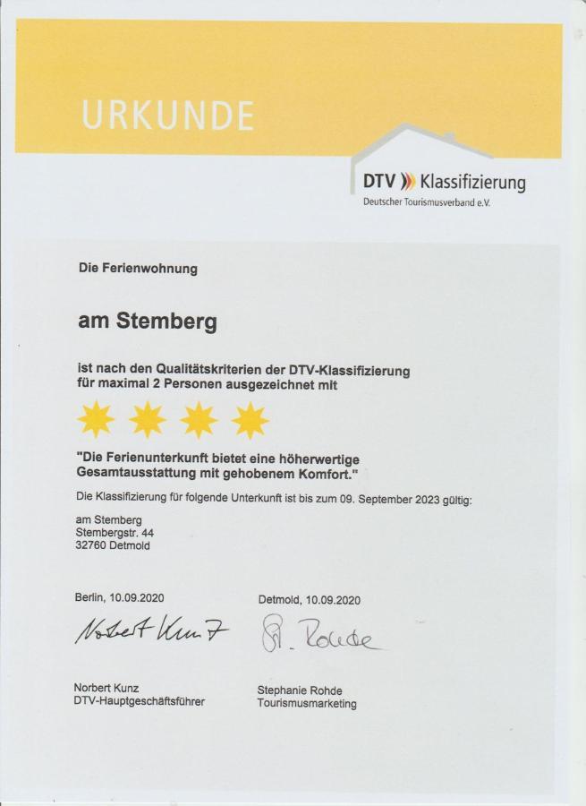 Ferienwohnung Am Stemberg Detmold Exteriér fotografie